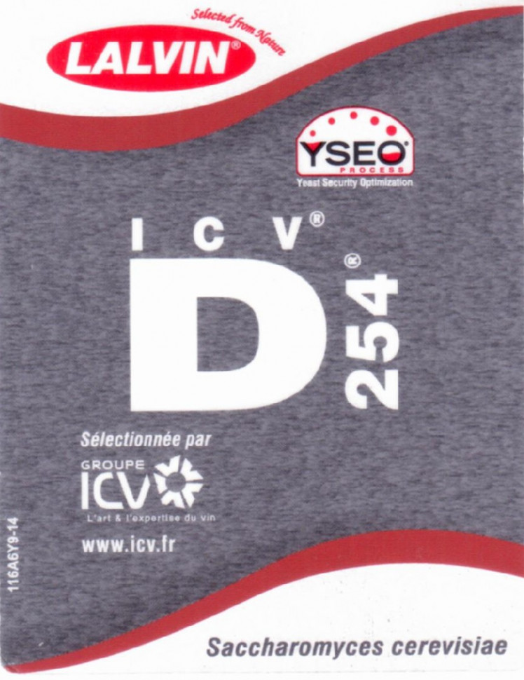 Винные дрожжи Lalvin ICV D 254 (10 г)
