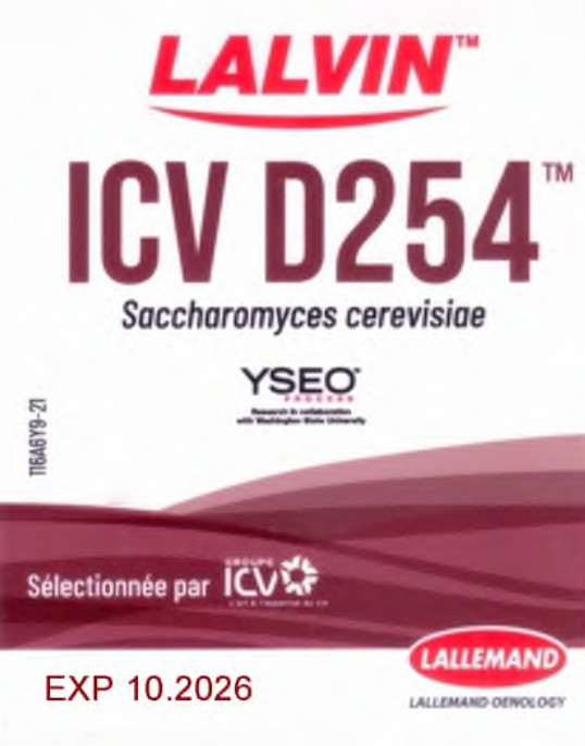 Винные дрожжи Lalvin ICV D 254 (25 г)