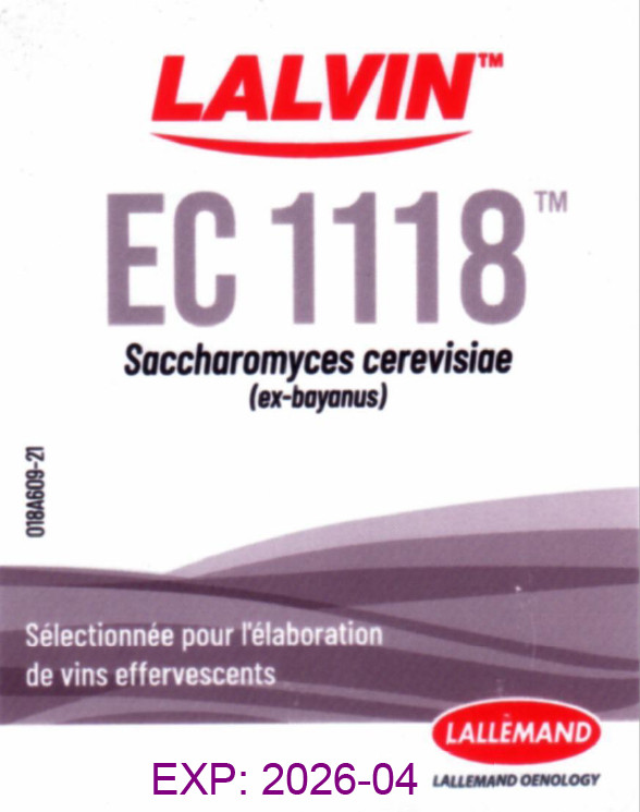 Винні дріжджі ЧКД Lalvin EC 1118 (10г)